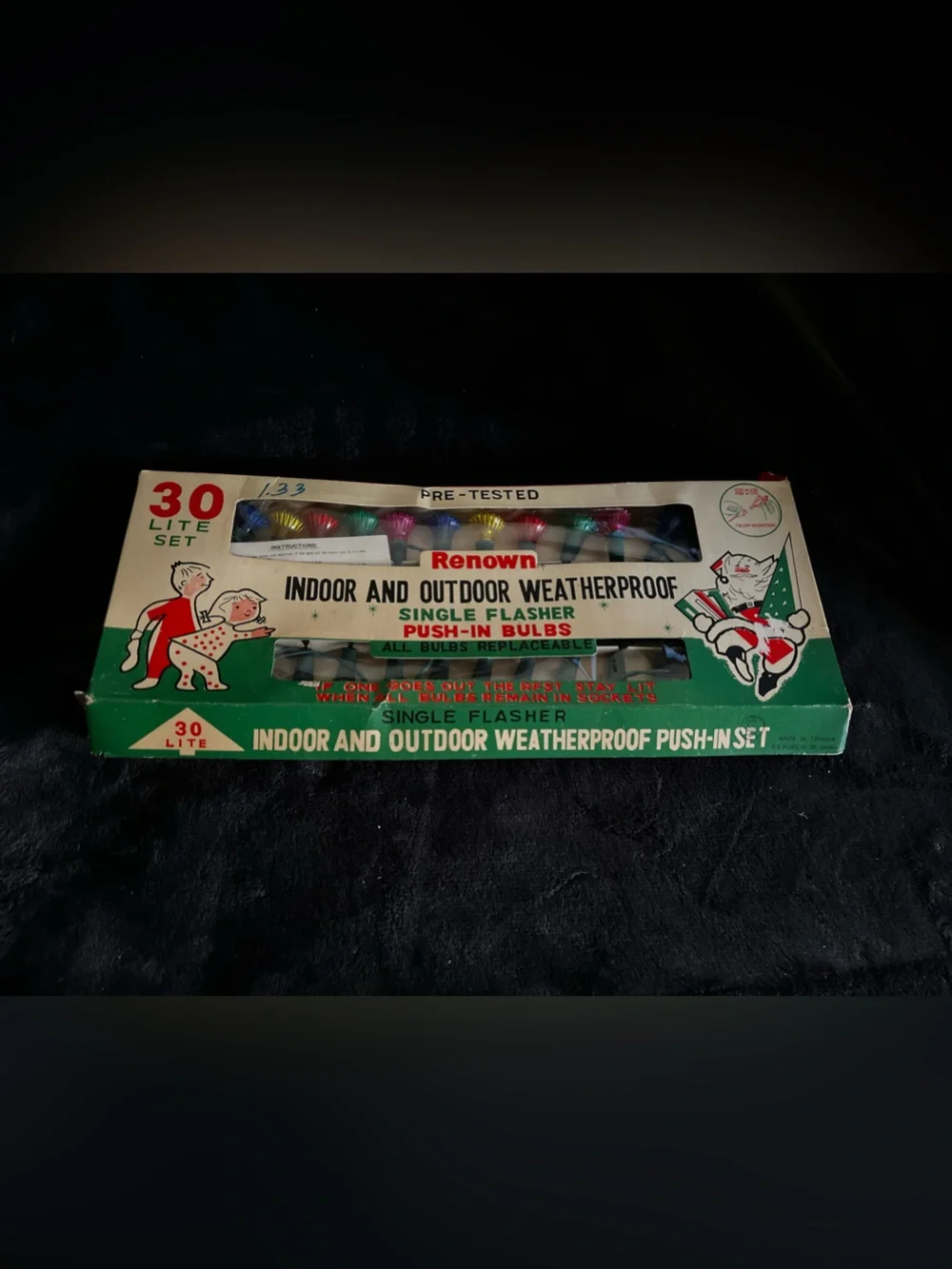 Vintage Renown Christmas Push-In Lights - 30 Count